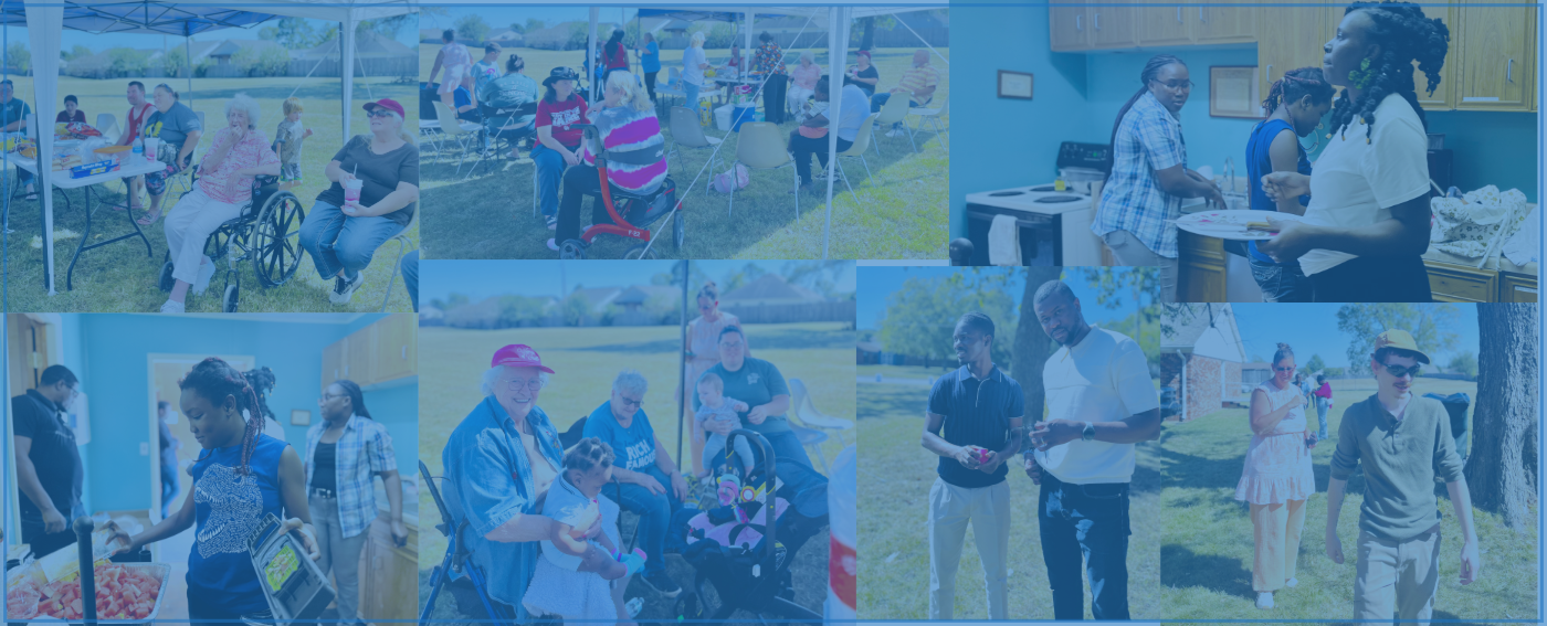 Mosaic of cookout day